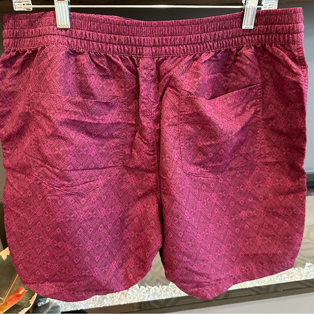 Patterned Burgundy women’s Shorts